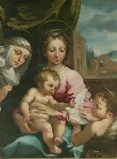 Rutilio Manetti Virgin and Child with the Young Saint John the Baptist and Saint Catherine of Siena china oil painting artist